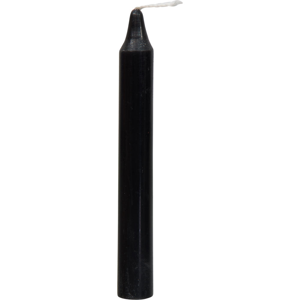 black 4" pillar candle