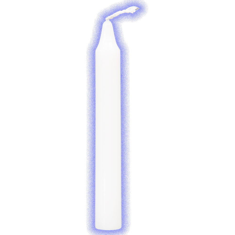 white 4" pillar candle