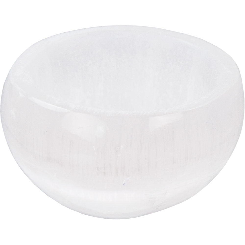 white crystal bowl