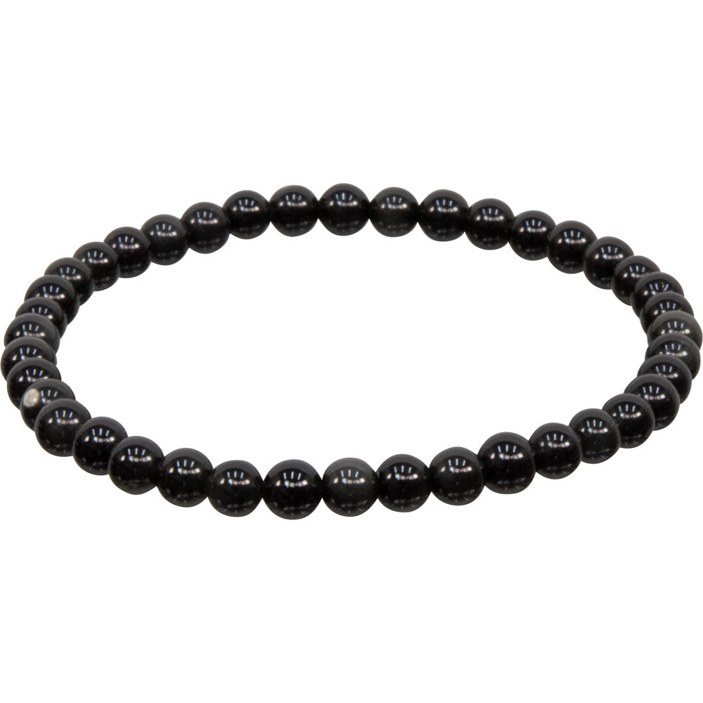 4mm Obsidian Bead Bracelets