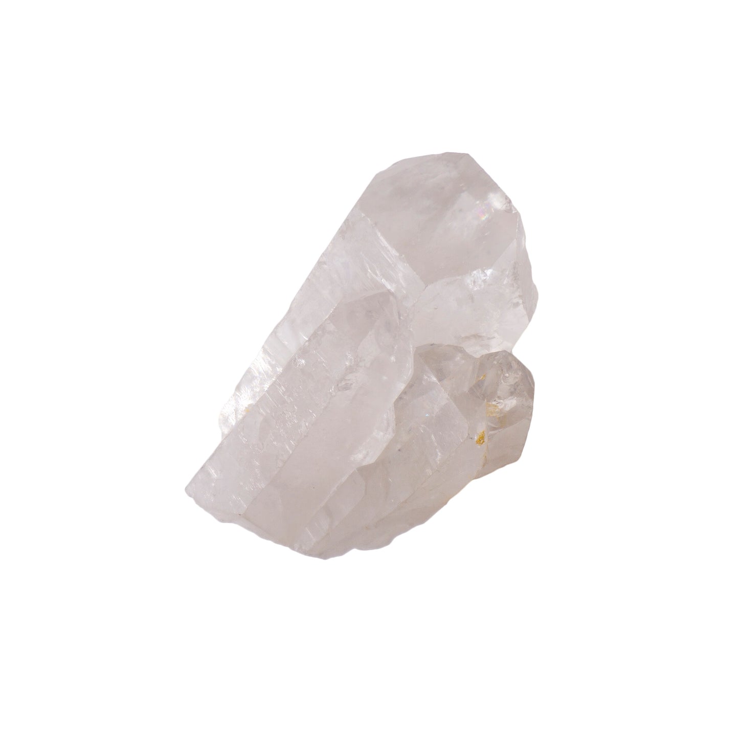 cluster of white quartz crystals