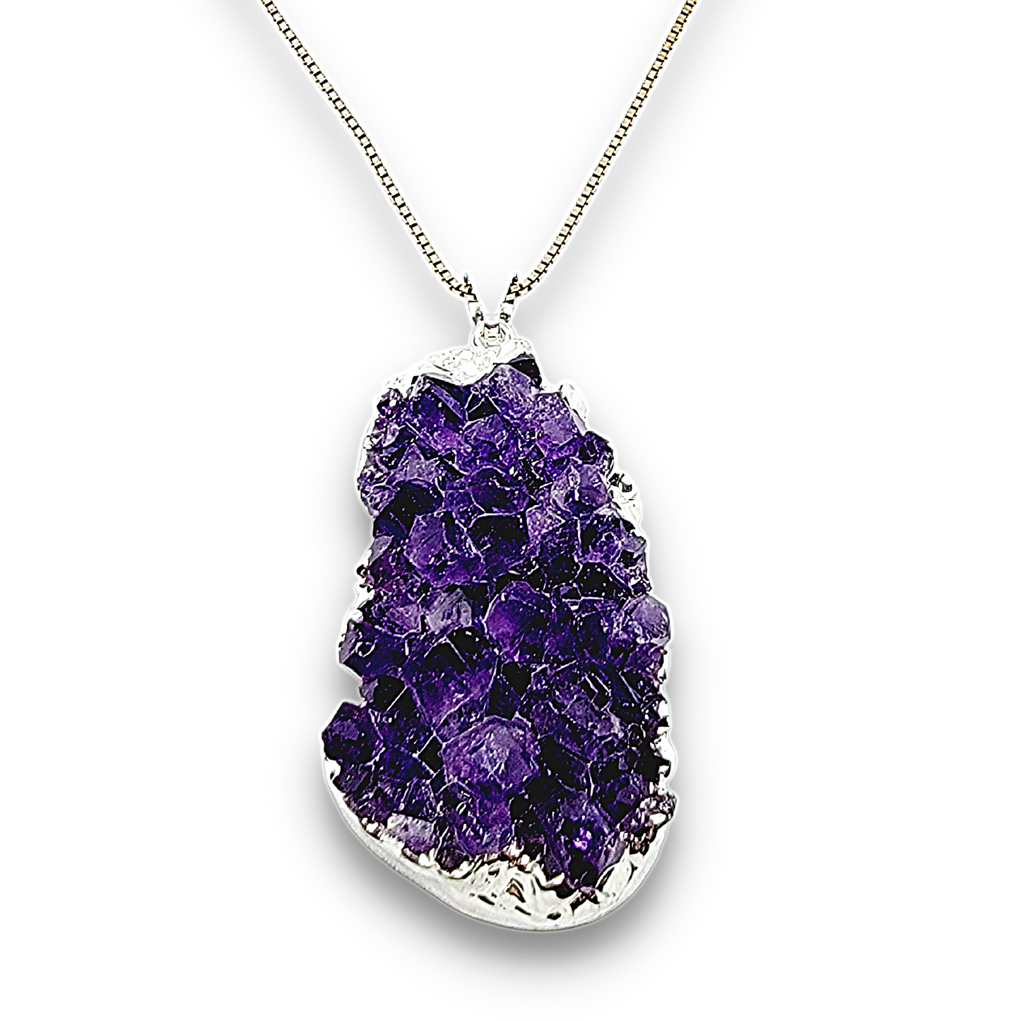 Amethyst Cluster Pendant