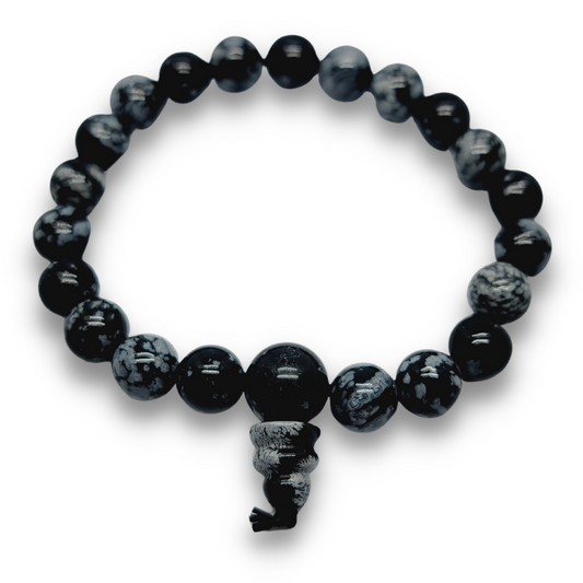 Snowflake Obsidian Power Bracelet