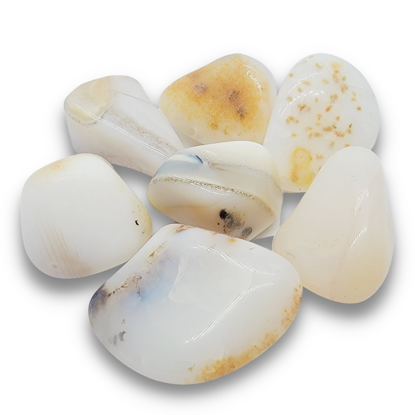White Opal Tumbled