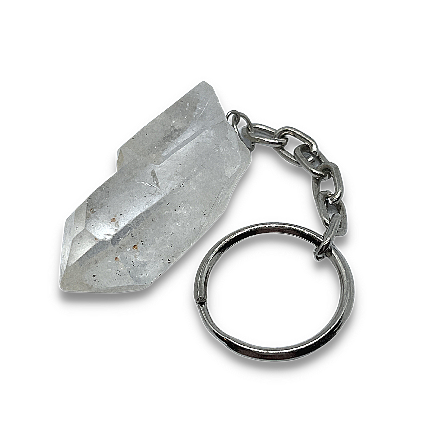 Clear Quartz Point Keychains
