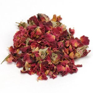 pile of dried rose buds and petals