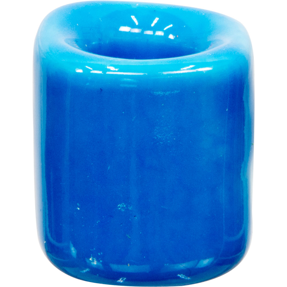 light blue  porcelain candle holder