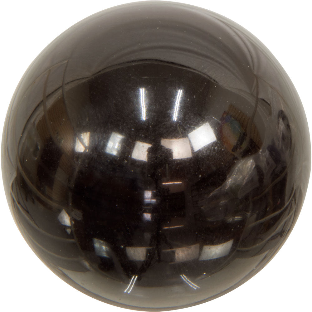 silvery metallic crystal sphere