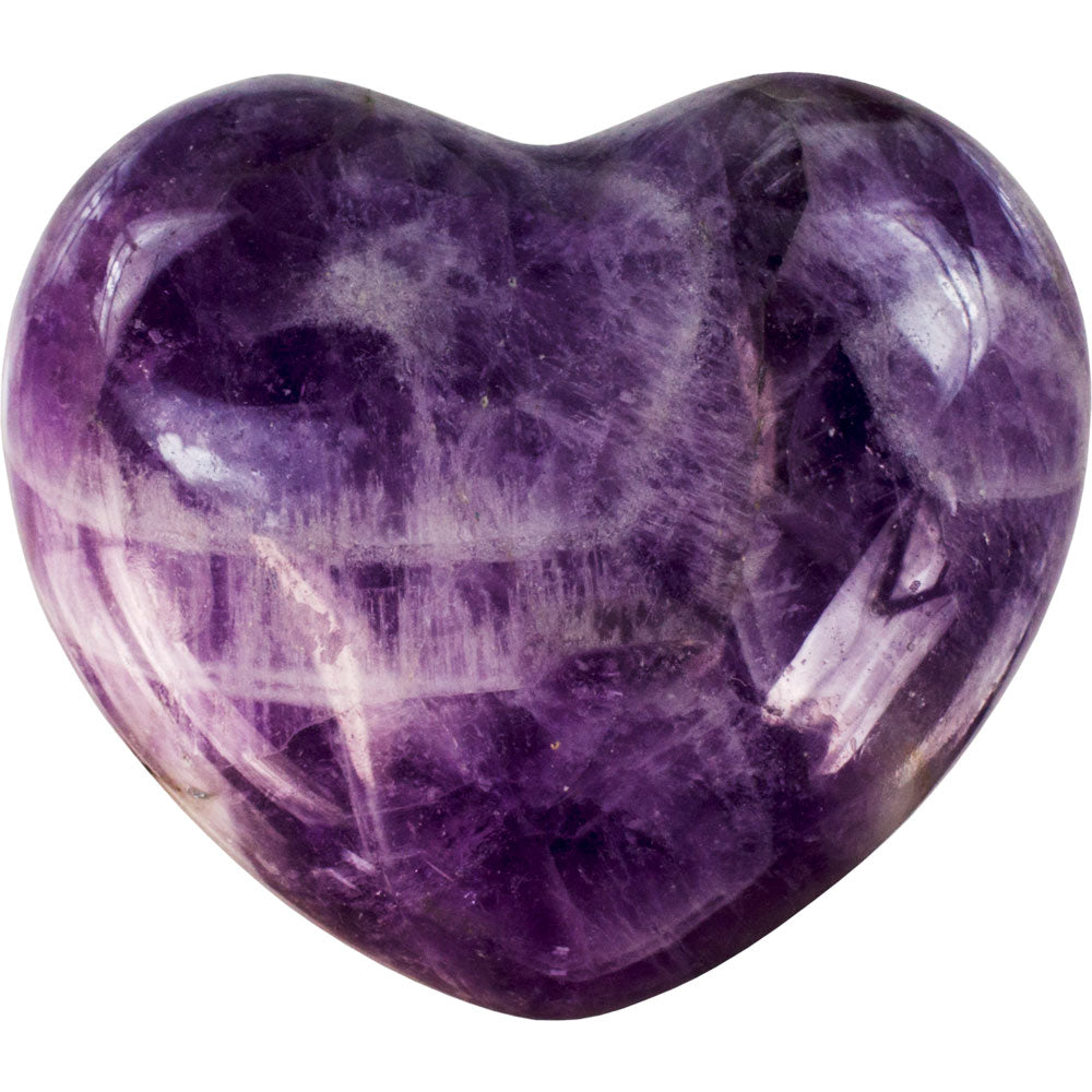 purple heart shaped crystal