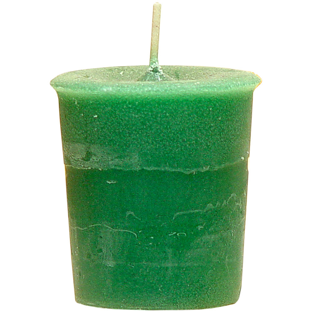 green votive candle