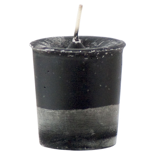 black votive candle