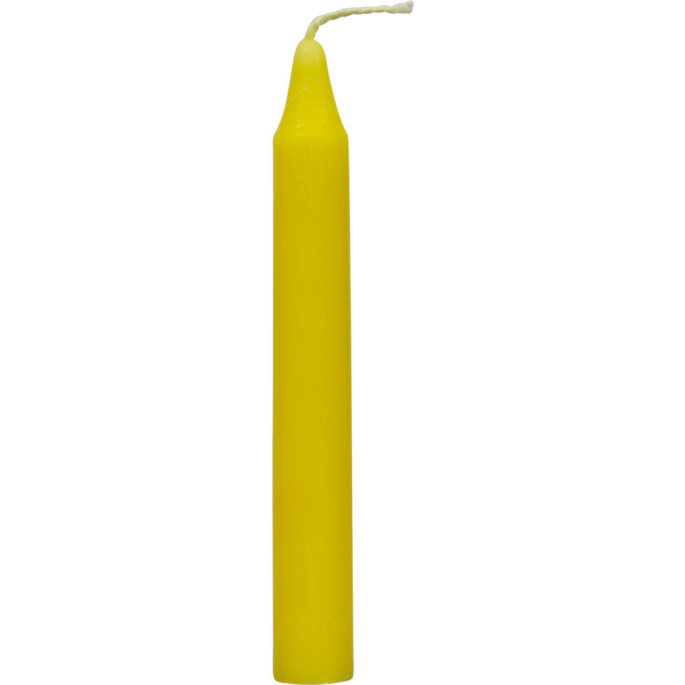 yellow 4" pillar candle