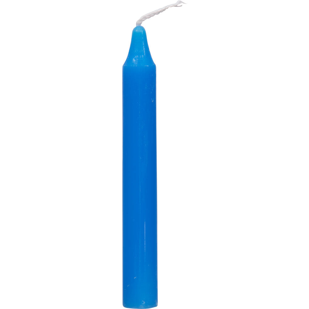 blue 4" pillar candle