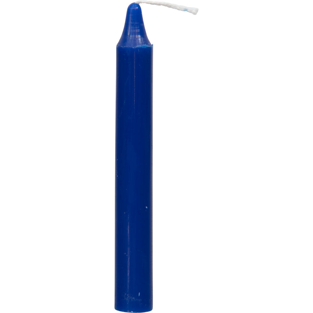 dark blue 4" pillar candle