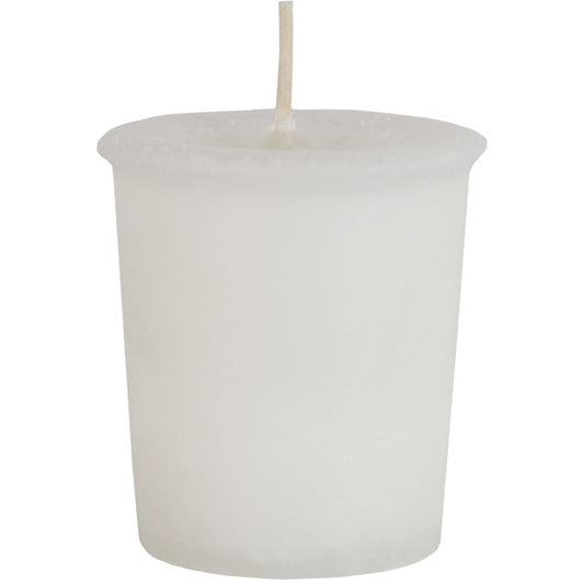 white votive candle