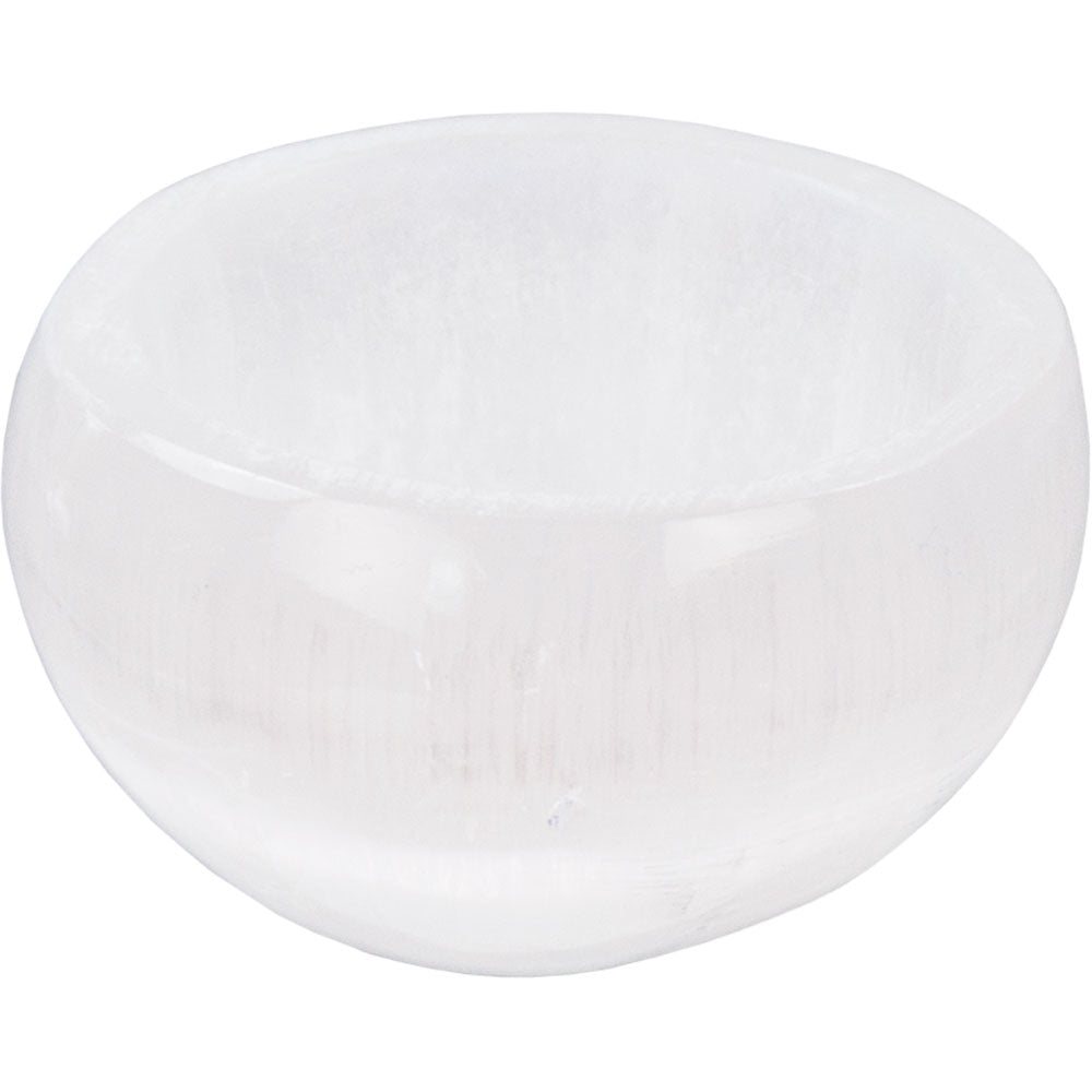 white crystal bowl