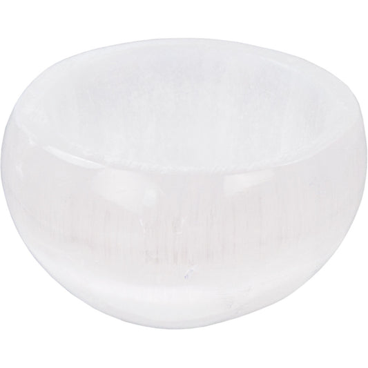 white crystal bowl
