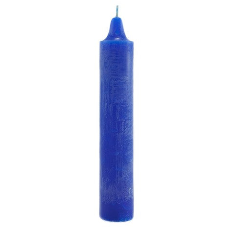 blue 9" pillar candle