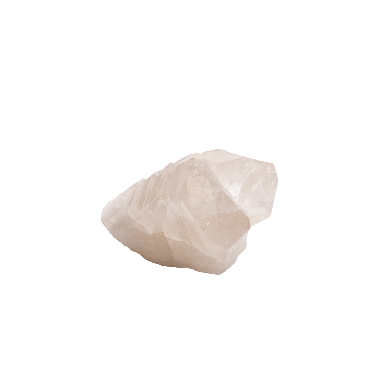 cluster of white quartz crystals