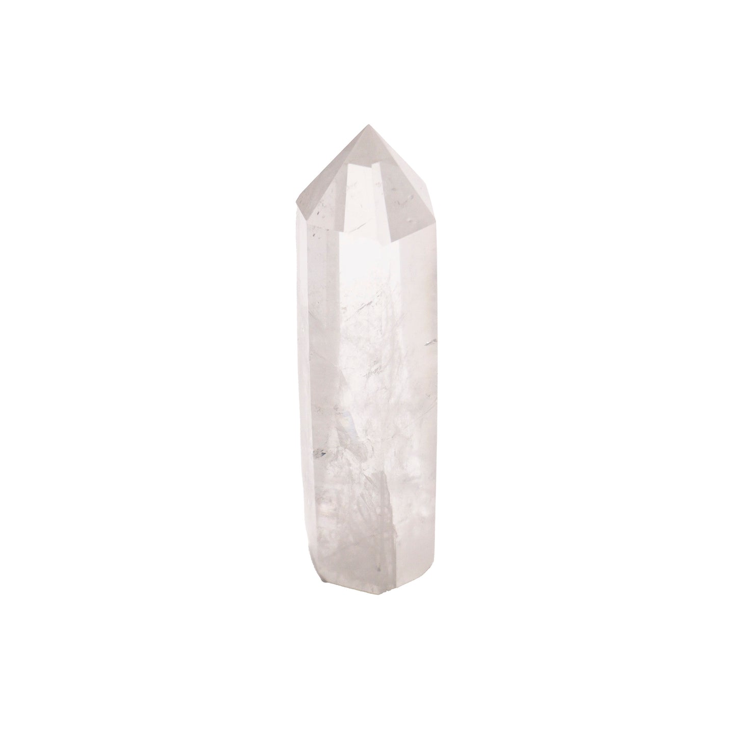 obelisk of clear quartz crystal