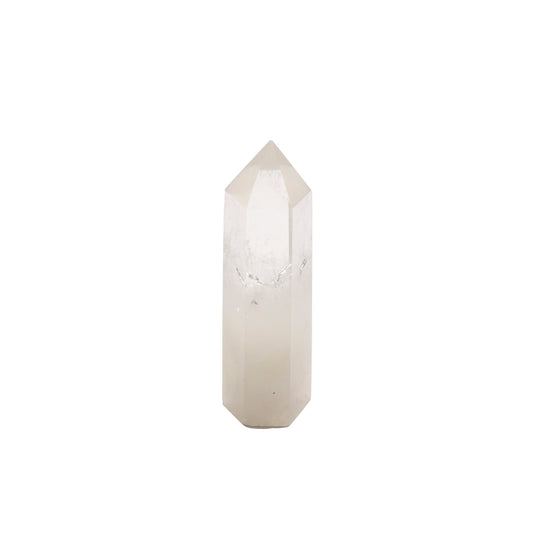 obelisk of clear quartz crystal