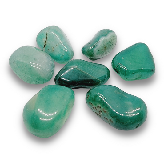 Green Agate Tumbled