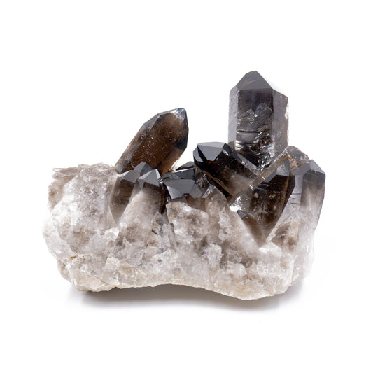 cluster of dark gray crystals