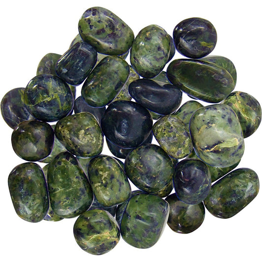 pile of polished green jade stones