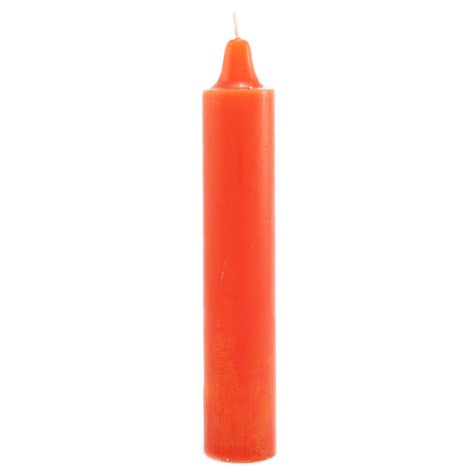 orange 9" pillar candle