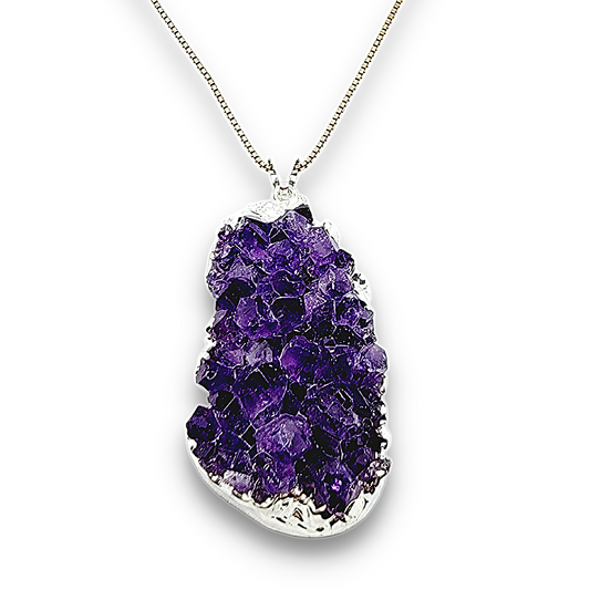 Amethyst Cluster Pendant