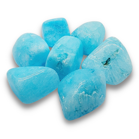 Blue Aragonite Tumbled