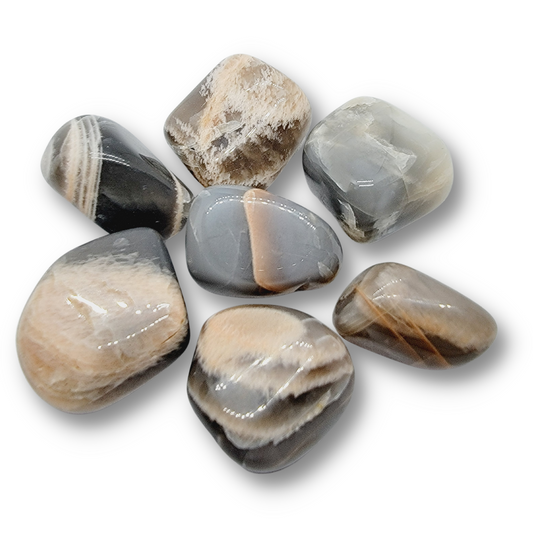 Black Moonstone Tumbled