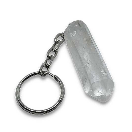Clear Quartz Point Keychains